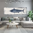 thumbnail image 5 of Yihui Arts Sword Fish Canvas Wall Art for Living Room Bedroom Bathroom Decro, 5 of 5