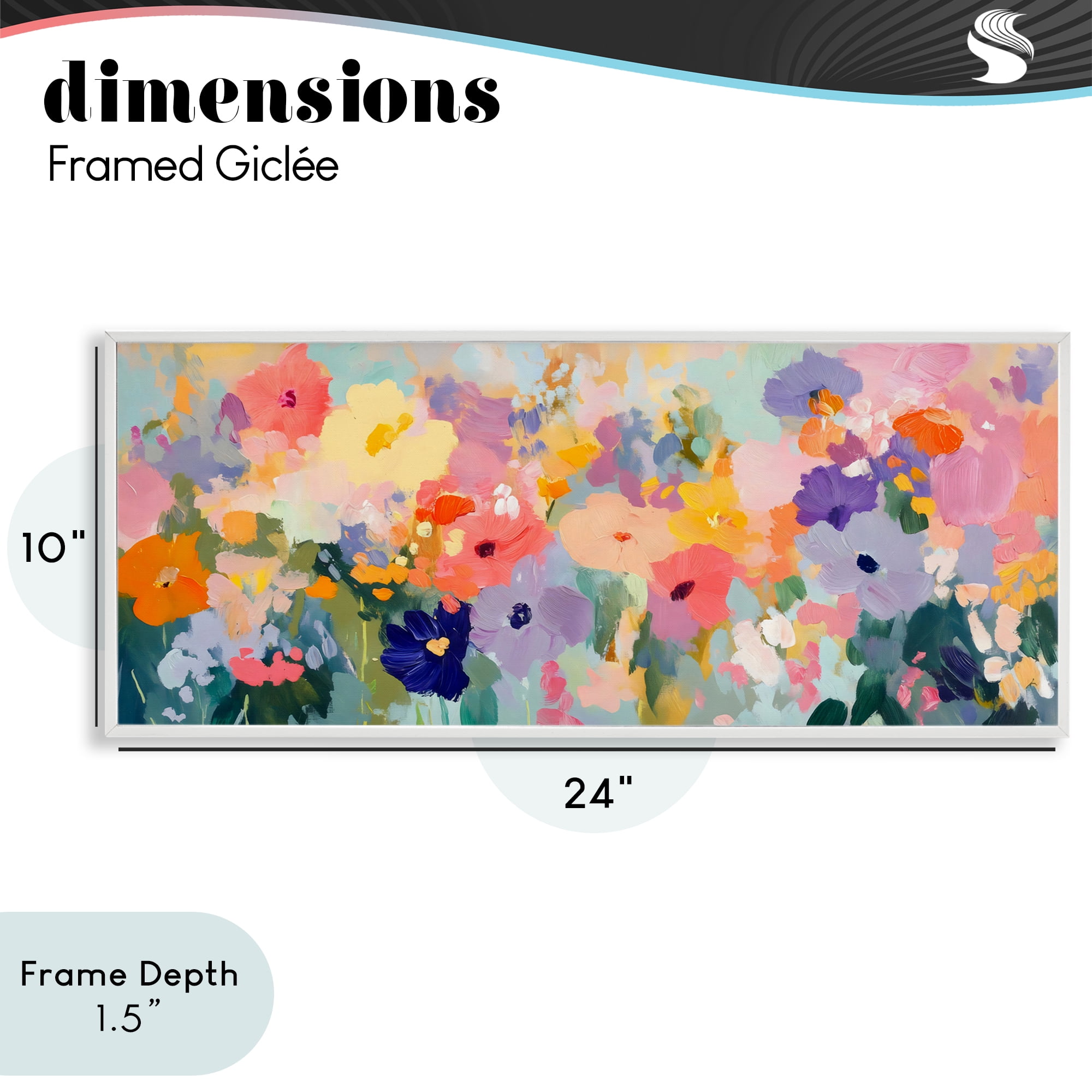 Stupell Industries Colorful Garden Variations White Framed Giclee Art, design by Creative Studio
