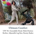 thumbnail image 4 of Inglesina Quid Stroller - Crocodile Green - Ultra Compact Lightweight Travel Stroller, Babies and Toddlers, Airplane Overhead Foldable, Reclining Seat Collapsible Canopy, 3 Months - 50 lbs, BPA Free, 4 of 5