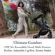 thumbnail image 4 of Inglesina Quid Stroller - Crocodile Green - Ultra Compact Lightweight Travel Stroller, Babies and Toddlers, Airplane Overhead Foldable, Reclining Seat Collapsible Canopy, 3 Months - 50 lbs, BPA Free, 4 of 5