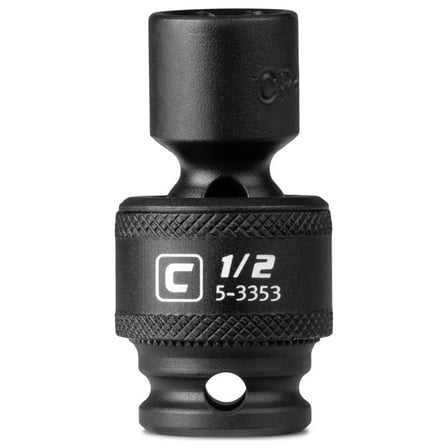 Capri Tools 1/2-Inch Universal Impact Socket, 3/8-Inch Drive, 6-Point, SAE
