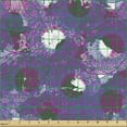 thumbnail image 2 of Abstract Upholstery Fabric by the Yard, Illustration of Jellyfish Like Forms Grunge Style Close Up Nautical Art, Decorative Fabric for DIY and Home Accents, Purple Multicolor by Ambesonne, 2 of 5