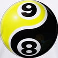 thumbnail image 3 of CafePress - 8 Ball 9 Ball Yin Yang Women's V Neck T Shirt - Womens Cotton V-Neck T-shirt, 3 of 4