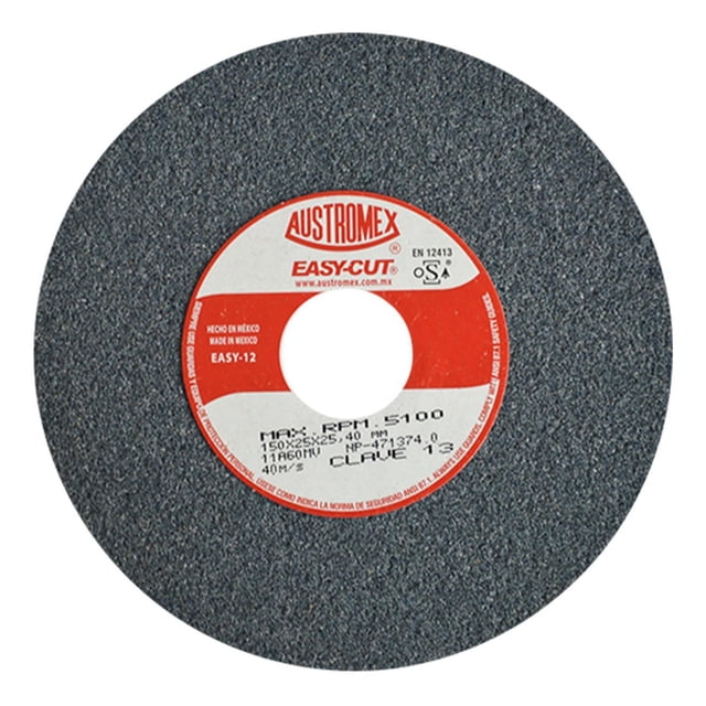 Rueda Abrasiva Vitrificada 13 AUSTROMEX negro