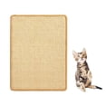 thumbnail image 1 of Alfombrilla rascador de sisal para gatos de 15.7 x 23.6 pulgadas con cintas de gancho y bucle para sofá de pared, 1 of 7