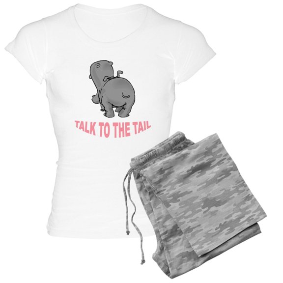 CafePress - Hippo Talk To The Tail - Women's Light Pajamas