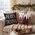 thumbnail image 5 of Sm:)e Snowman Let It Snow Christmas Winter Pillow Covers 20 x 20 Black, 5 of 8