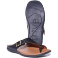 thumbnail image 5 of Strive Java Women's Leather Sandal With Toe Loop In Navy Size 10.5/11, 5 of 6