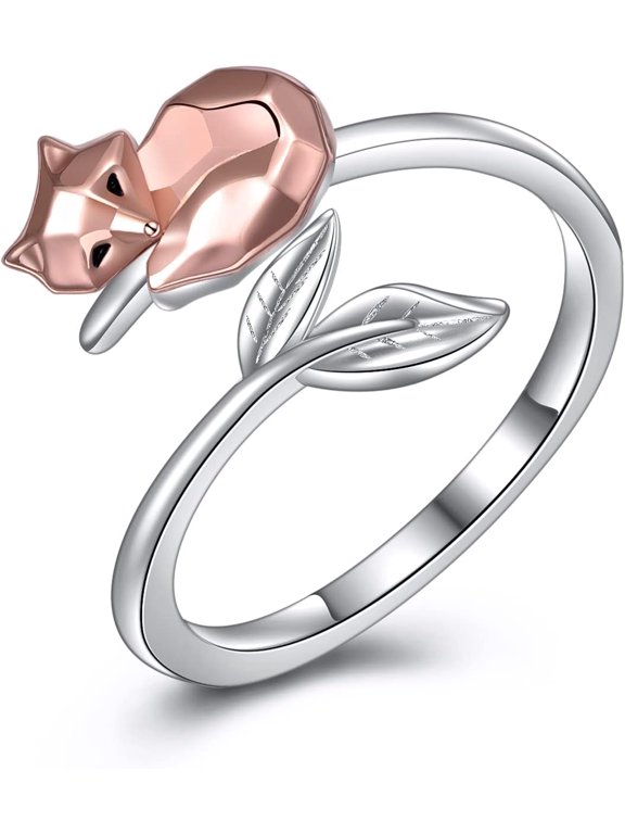 Animal Rings 925 Sterling Silver Adjustable Cute Animal Ring Jewelry Anniversary Promise Romantic Gifts for Her