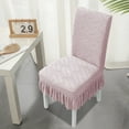 thumbnail image 4 of Jubipavy Bubble Group Chair Cover Short Skirt Home Chair Covers Cushion Backrest One Dining Chair Covers Universals Stool Covers Seat Covers Stretch Dining Table Chair Covers Cover Cover, 4 of 6
