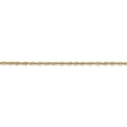 thumbnail image 3 of Diamond2Deal 14K Yellow Gold 1.5mm Extra Light Diamond-cut Rope Chain Necklace for Women 24", 3 of 6