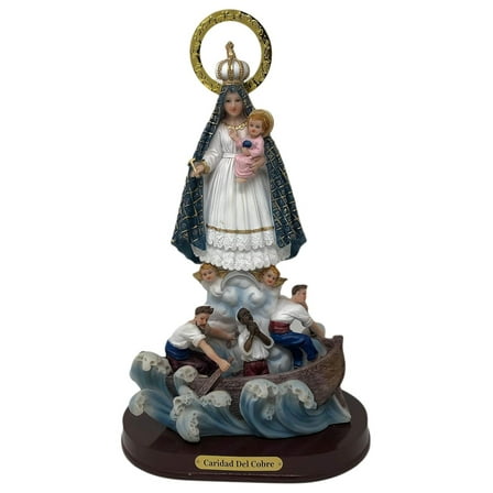 Lubatis Virgen Caridad del Cobre 12" / 30 cm Statue Our Lady of Charity Religious FigureF
