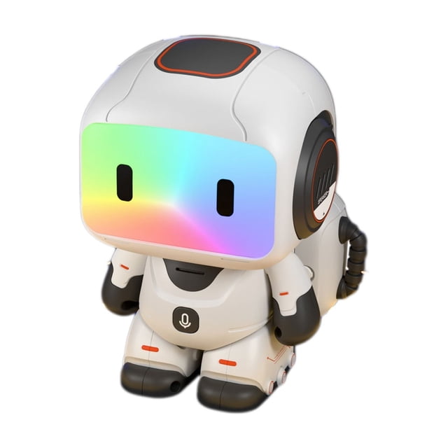 Black Remote Control Intelligent Programming Robot Children Electronic Pet Touch Sensor Light Interactive Toy Black
