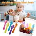 thumbnail image 3 of 100 Mini Tasting Spoons Disposable - 3 Inch Small Plastic Dessert/Ice Cream Spoons Multi Color, 3 of 10