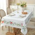 thumbnail image 5 of Spring Summer Tablecloth 60×84 inch, Waterproof Rose Table Cloth Washable, Stain Resistant Cloth Table Cover for Party Picnic Dinner Decor (Rose), 5 of 6