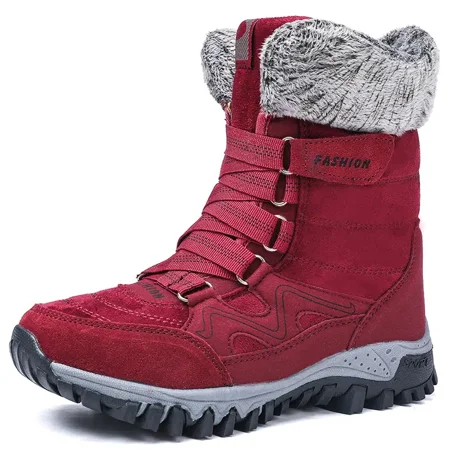 

Women‘s Waterproof Outdoor Winter Thermal Snow Shoes Warm Plush Mid Calf Boots Women‘s Footwear