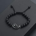 thumbnail image 6 of Yin Yang Ideal Gift Lava Rock Cremation Bracelet for Ashes Yin Yang Adjustable Cord Bracelet for Best Relationship Urn Bracelet, 6 of 7