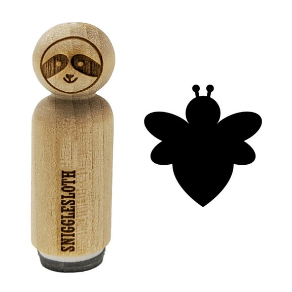Cute Bumble Bee Solid Rubber Stamp for Scrapbooking Crafting Stamping - Mini 1/2 Inch