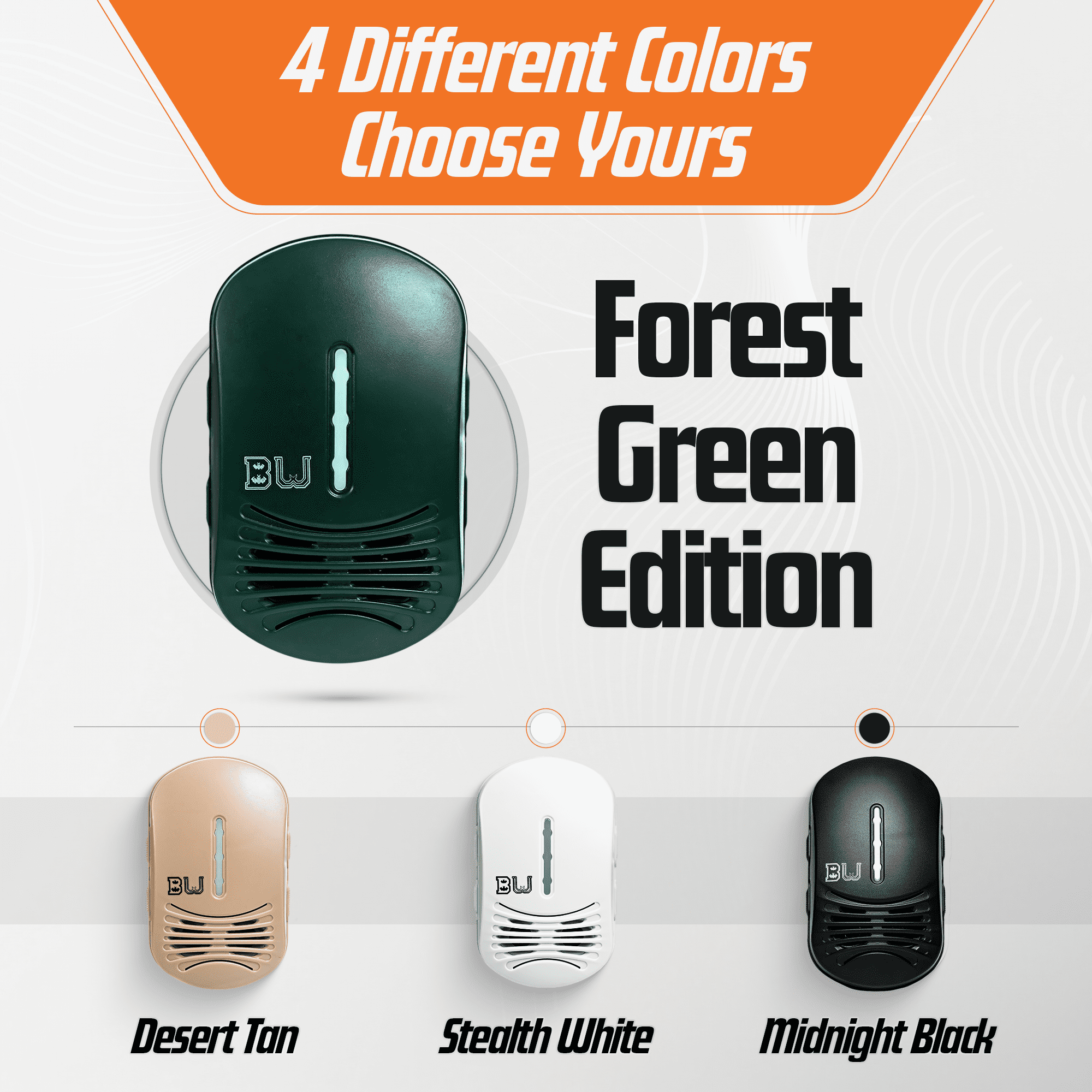BEU-G Bat Expulsion Unit with Dynamic Ultrasonic Bat Repellent Technology (Forest Green Edition)