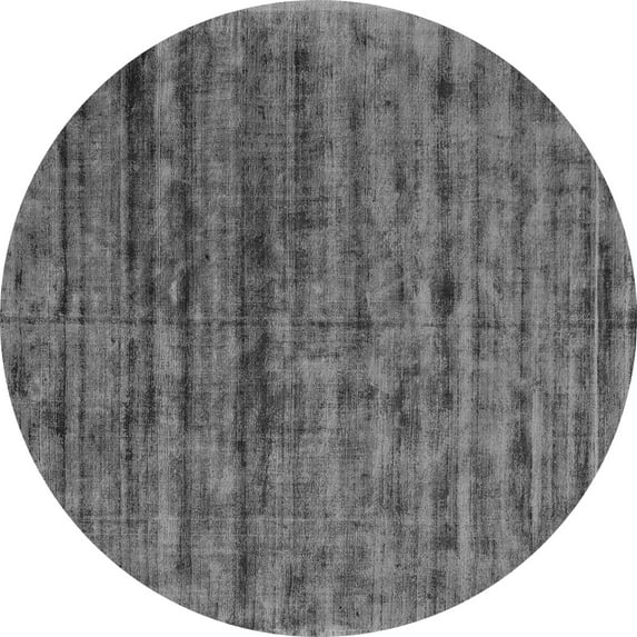 Ahgly Company Indoor Round Abstract Gray Contemporary Area Rugs, 4' Round