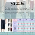 thumbnail image 3 of TOWED22 Womens Linen Capri Pants Casual Drawstring Elastic Waisted Summer Pants Lightweight Beach Cotton Linen Pants with Pocket（AG,XXL）, 3 of 5