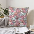 thumbnail image 4 of KLL Cartoon Hearts Decorative Throw Pillow Covers Velvet Soft for Couch Sofa Bedroom Living Room Outdoor (No pillow core)- 16"x16", 4 of 5