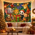 thumbnail image 3 of Festive Gathering Seven With Jungle Animals Magical Woodland, Spooky Gothic for Gothic Decor Fans, Dark Art Decor, Halloween Gift, Tapestry Wall Hanging for Bedroom and Dorm, 3 of 7