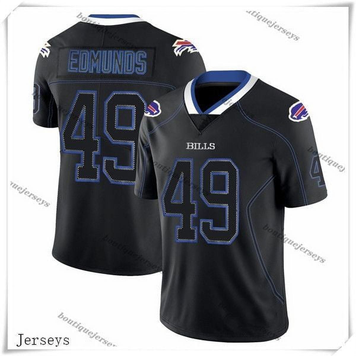Nike Buffalo Bills No49 Tremaine Edmunds Anthracite Salute to Service Youth Stitched NFL Limited Therma Long Sleeve Jersey