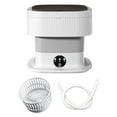 thumbnail image 2 of Mini Lavadora Plegable con Cesta de Drenaje Conveniente Capacidad de 10 L Fácil de Operar Lavadora de Ropa Interior Ahorro de Tiempo para Viajes en RV 60W Gris, 2 of 8