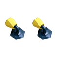 thumbnail image 1 of Billuyoard Protector de almohadilla protectora anticolisión de pared de piso de tope de puerta de silicona sin perforaciones amarillo azul 2piezas, 1 of 6