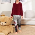 thumbnail image 6 of Susaid Christmas Snowman With Hat Print Soft Teen Sleep Pants, Long Pajama Bottoms with Two Pockets and Elastic Waist, Designed for Ages 5-16-Large, 6 of 6