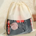 thumbnail image 5 of Practical Moistureproof Storage Bag Dustproof Drawstring Non Woven Fabric Clothes Storage Bag for Home-Beige,45cm, 5 of 8