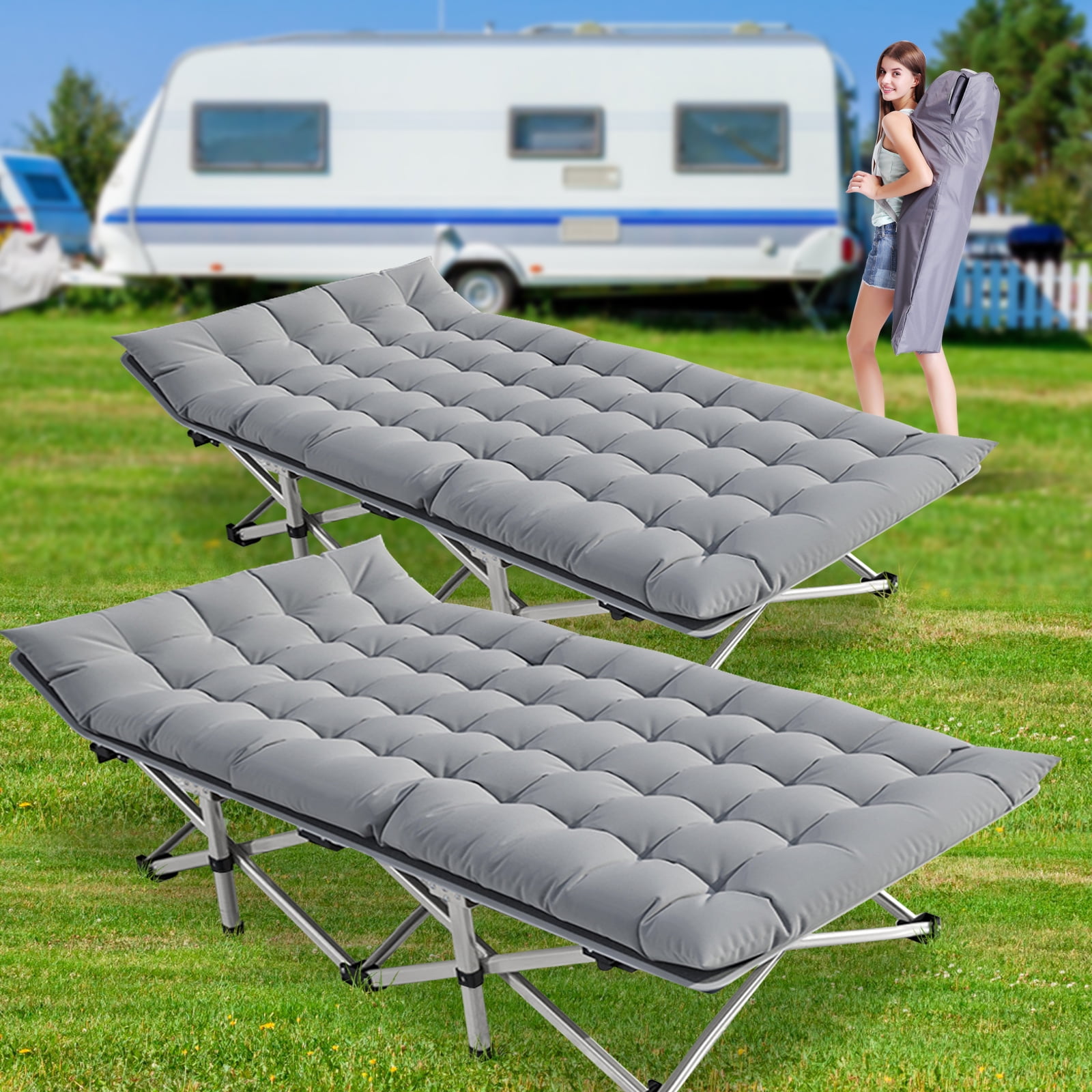 Docred Folding Camping Cots for Adults, Folding Cot Bed Camping Bed