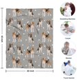 thumbnail image 4 of Beagle and Dog Footprints Blanket,Comfortable Soft Flannel Throw Blanket,All Season,Warm Lightweight Blankets for Sofa Bed Couch Living Room Chair,30"x40", 4 of 4