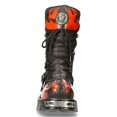 thumbnail image 4 of New Rock 591-S1 Black/Red Gothic Leather Flame Boots 36, 4 of 8