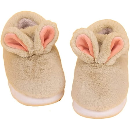 

PIKADINGNIS Women Closed Back Slippers Memory Foam Comfy Fuzzy Fur Lining Ankle Slippers Rubber Sole Non-slip House Shoes Indoor Outdoor