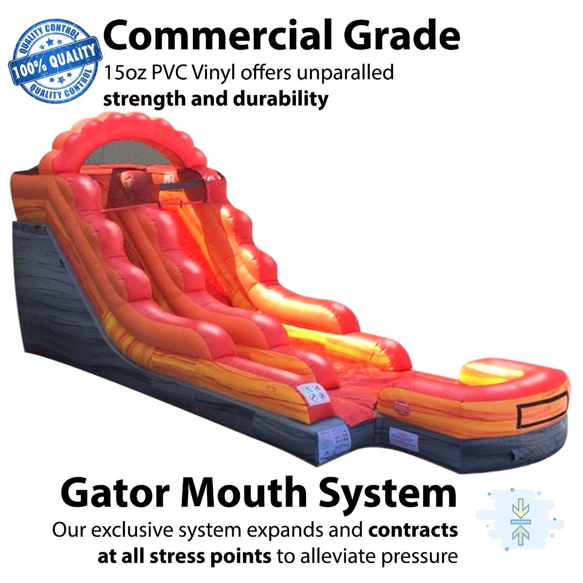 TentandTable Commercial Inflatable Water Slide, Bounce House, and Combo Trio - PA/NJ Certified