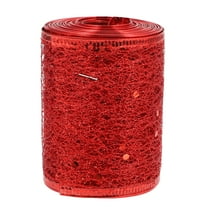 unbranded Mesh Decorative Ribbon Ribbons Sparkle Flower Garland Wreaths Bride Red