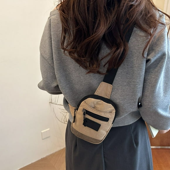 Bolso Pequeño Cruzado, Bolsillo Ligero para el Hombro con Correa Ajustable, Mini Bolso de Mensajero con Múltiples Compartimentos, 17.5x12x2cm para Desplazamientos y Viajes