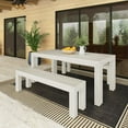 thumbnail image 5 of Modern Outdoor Solid Wood Table, 72", White Sand, 5 of 8