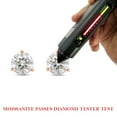thumbnail image 7 of 1 4/5 ct.t.w 6.5MM Round Cut Lab Created Moissanite Diamond Solitaire Stud Earrings In 10K Solid Rose Gold Jewelry For Women (G-H Color, VVS1 Clarity, 1.80 Cttw), 7 of 7