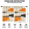 thumbnail image 2 of Blackout Kids Curtains,Orange and Grey Abstract Art Artwork Childrens Insulated Curtains Set Of 2,Bedroom Essentials,Toddler Room Decor 42x54in(106x137cm), 2 of 4