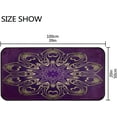thumbnail image 3 of GZHJMY Kitchen Rugs,Romantic Purple Non Slip Washable Cushioned Carpets Polyester AntiFatigue Comfort Porch Floor Mat Doormat Christmas Decoration, 39"x20", 3 of 7