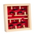 thumbnail image 3 of yotijay Wooden Labyrinth Board Game Activity Board Develop Fine Motor Skills Educational Red, 3 of 9