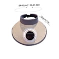 thumbnail image 3 of Solar Fan Sun Hat with USB Charging, Wide Brim UPF 50+ Sun Protection Hat with 3 Speed Adjustable Fan - Breathable Outdoor Hat for Hiking Fishing Travel, Beige, 3 of 6