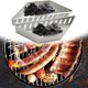 thumbnail image 4 of Cesta de carbón de acero inoxidable compatible con parrillas Kettle de tamaño 22+, contenedor de briquetas de carbón contorneado para un calor uniforme y una combustión más prolongada, ideal, 4 of 9