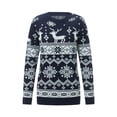 thumbnail image 2 of xiaxaixu Chandails de Noël Assortis pour la Famille Manches Longues Col Rond Flocon de Neige Pulls Hauts en Tricot, 2 of 9