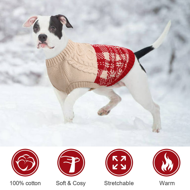 Winter Dog Jumper Knitted Sweater, Puppy Cat Sweaters Knitting