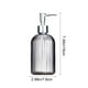 thumbnail image 3 of Dispensador de Líquido Recargable, Botella de Vidrio con Bomba, Contenedor de Jabón Líquido con Boquilla de Presión, 19x7.6cm, para Baño, Cocina, Jabón de Manos, Lociones y Artículos de Tocador, 3 of 6