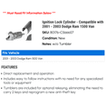 thumbnail image 2 of Ignition Lock Cylinder - Compatible with 2001 - 2003 Dodge Ram 1500 Van 2002, 2 of 2
